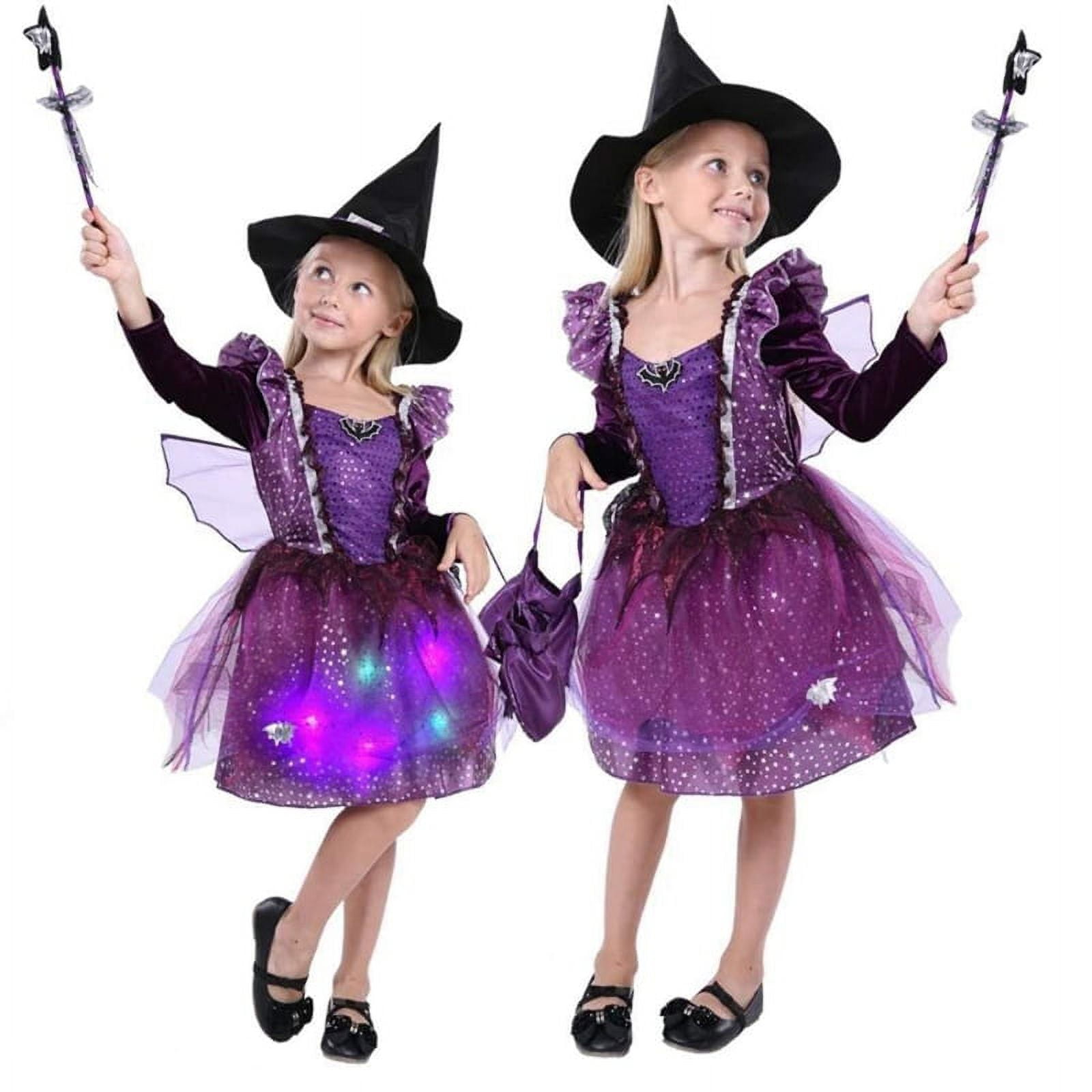 Cosmic Witch Costume Child Black Purple Turquoise