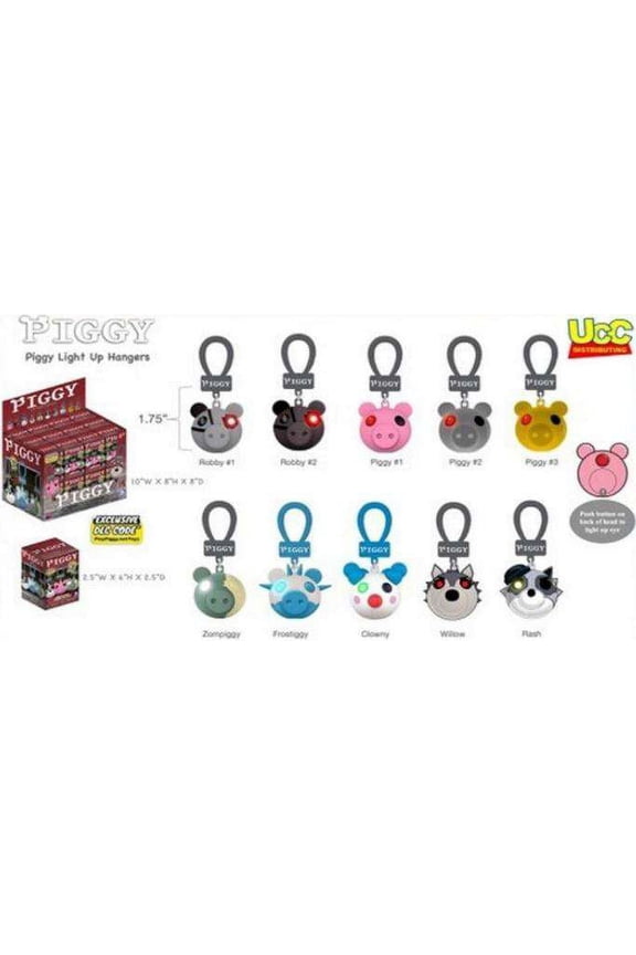 Light-Up Hanger Piggy Mystery Box (24 Packs)