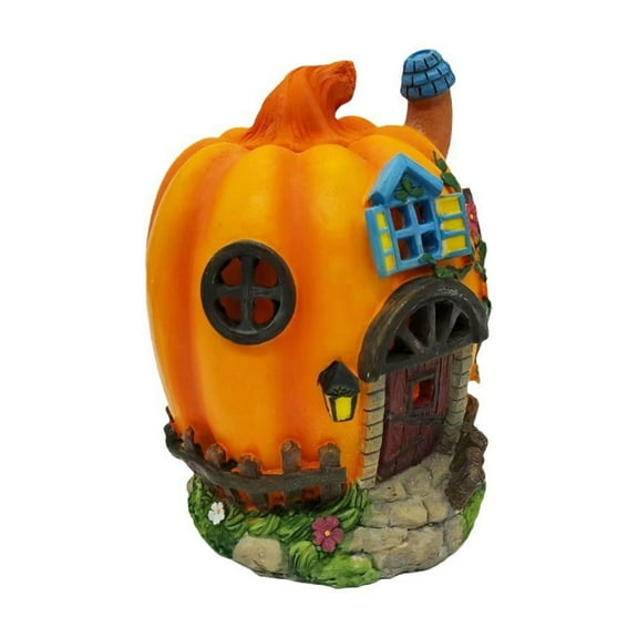 Light Up House LED Garden Micro Halloween Village Dollhouse Decor