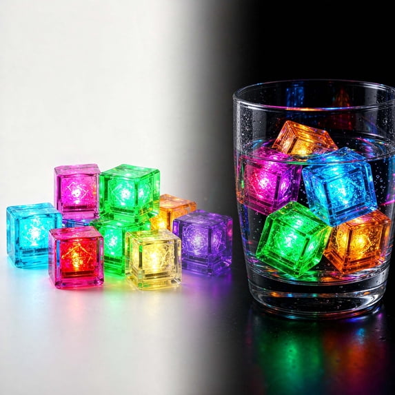 Light Up Ice Cubes, Light Up Ice Cubes For Drinks Bar Birthday Wedding ...