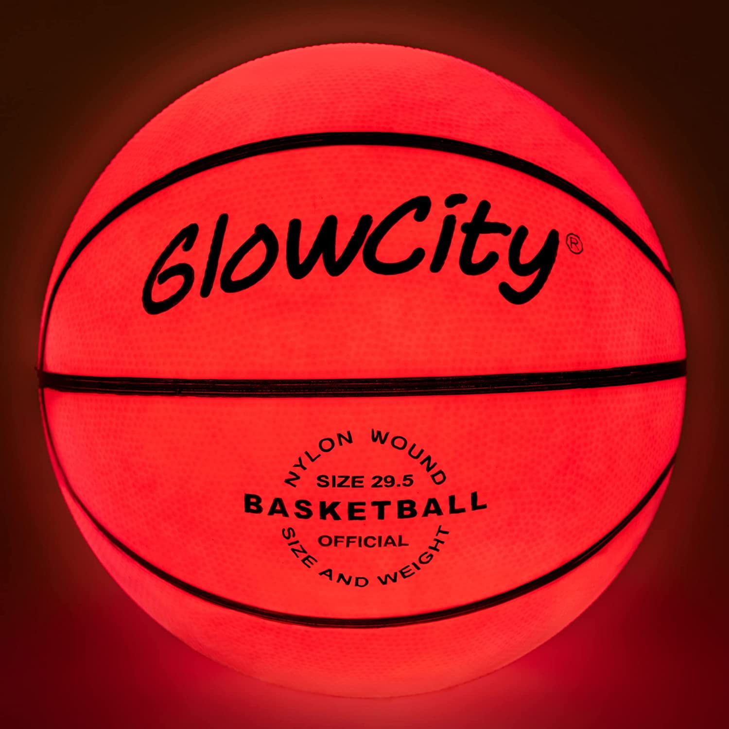 Light Up, Indoor or Outdoor Basketballs with 2 LED Lights and Pre-Installed Batteries