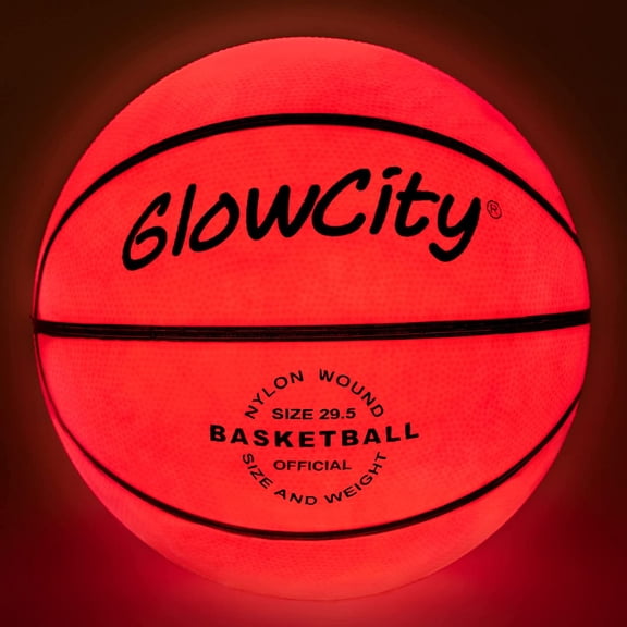 Light Up, Indoor or Outdoor Basketballs with 2 LED Lights and Pre-Installed Batteries