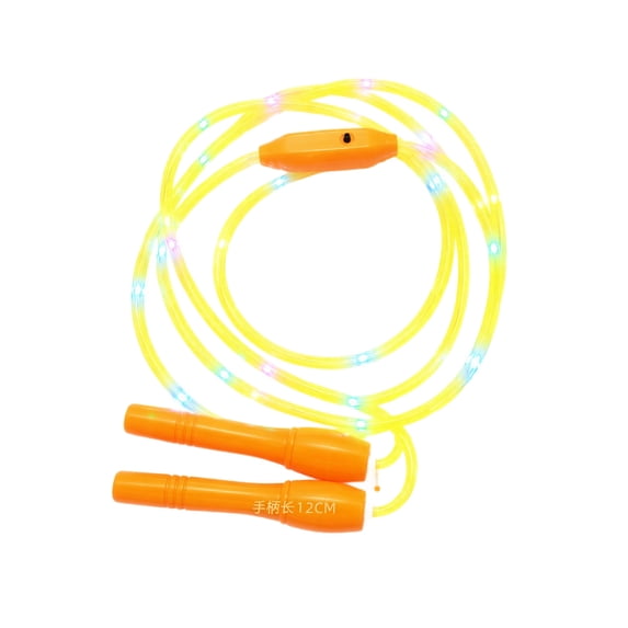 Light Up Jump Rope with 3-Speed Adjustable Led Glowing Cord, 1-Pack, Yellow, for Student Exercise and Outdoor Play