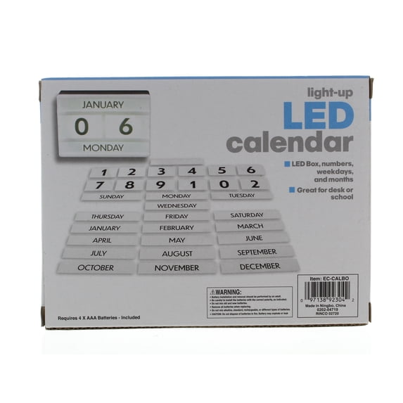 Light Up LED Calendar