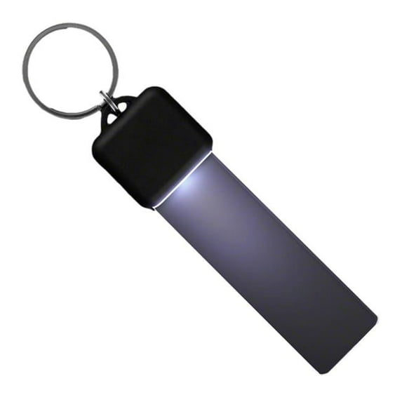 Light Up LED Keychain, White