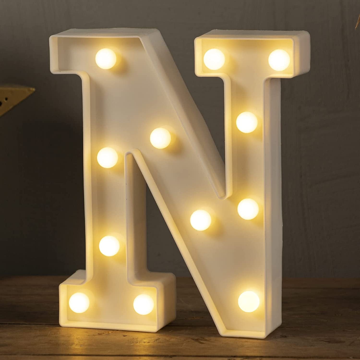 Light Up LED Letters Lights Sign 26 Alphabet and 10 Number Big Lights