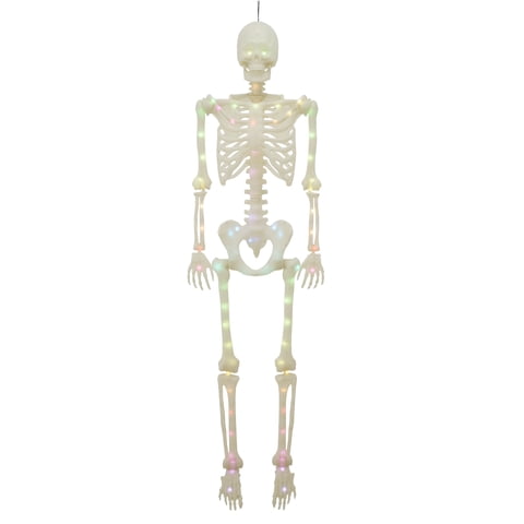 Light-Up LED Poseable Skeleton, Multicolor, 5', Halloween by Way To Celebrate