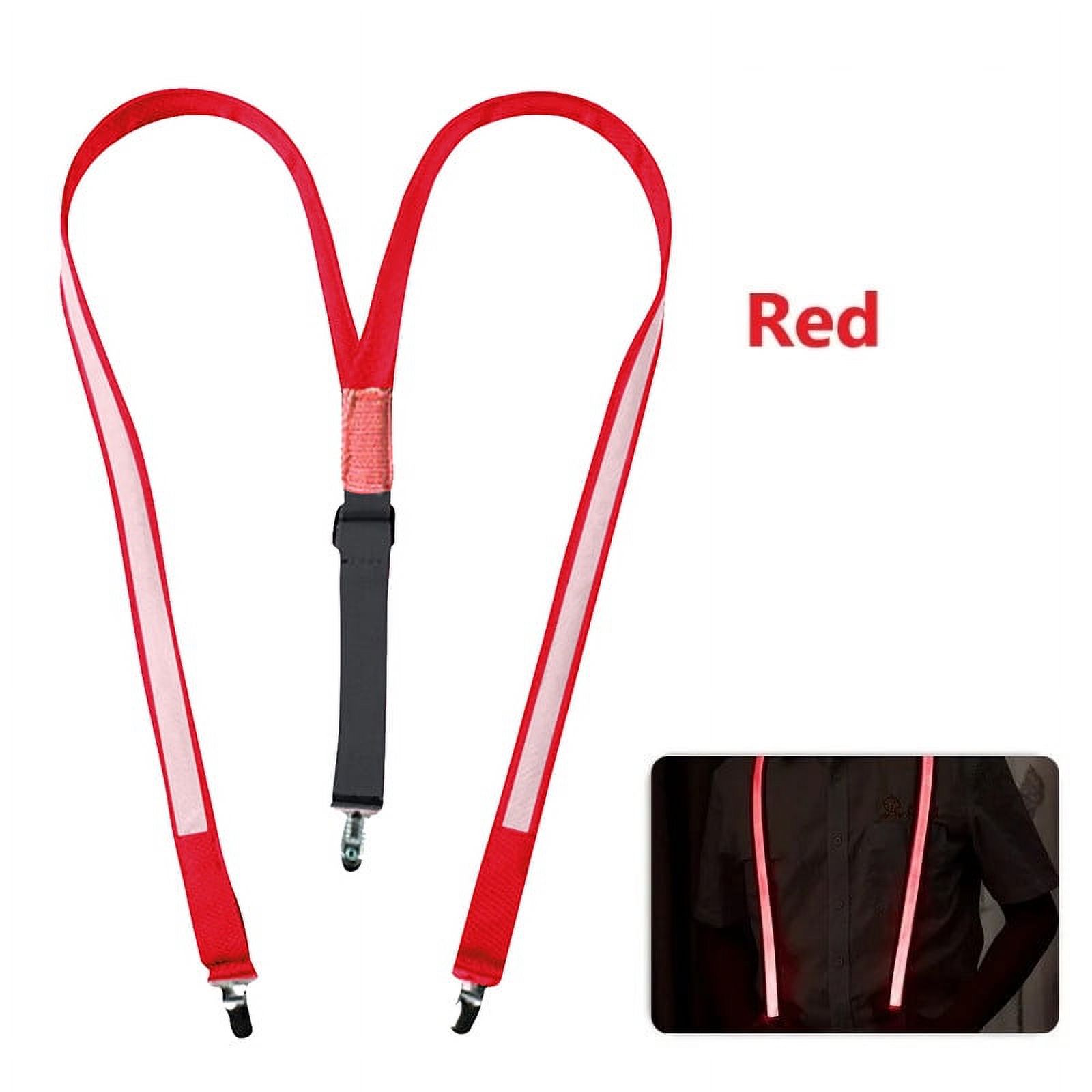 Light Up LED Suspenders Bow Tie, LED Belt Adjustable Perfect For Music ...