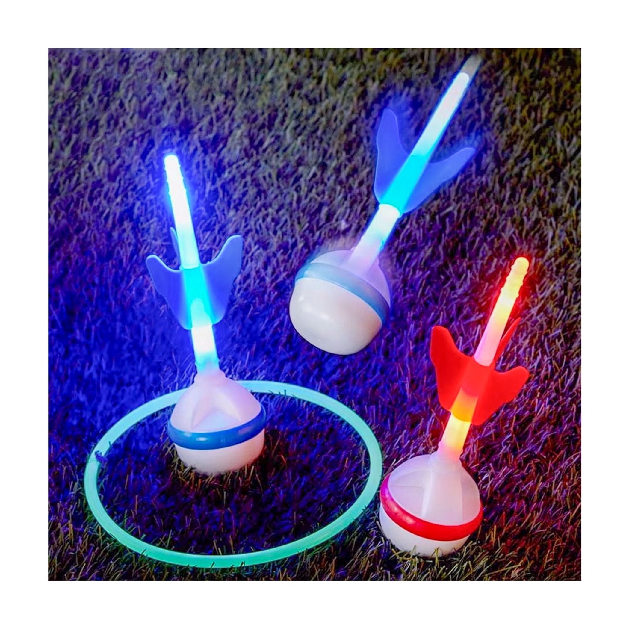Gener8 Light up Lawn Darts - Outdoor Lawn Game for Age Group 6 Years and up.