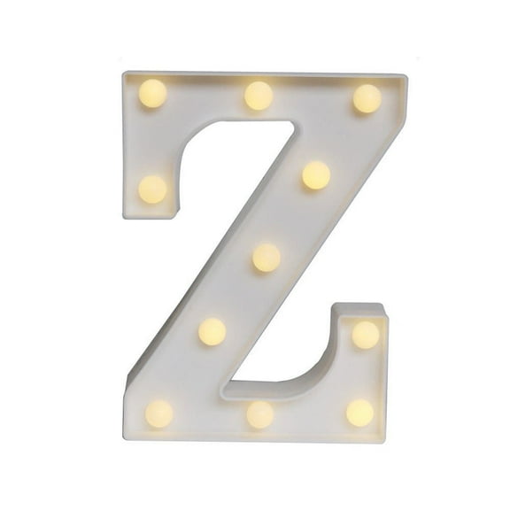 Light Up Letter LED Alphabet PlasticParty Sign Wedding Festival Stand Decoration (Z)