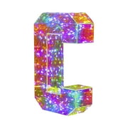 Light Up Letters - Battery Powered Color Changing Colorful Marquee LED Alphabet Lights for Party Birthday Wedding Bar Christmas Decoration Valentine's Day Decor