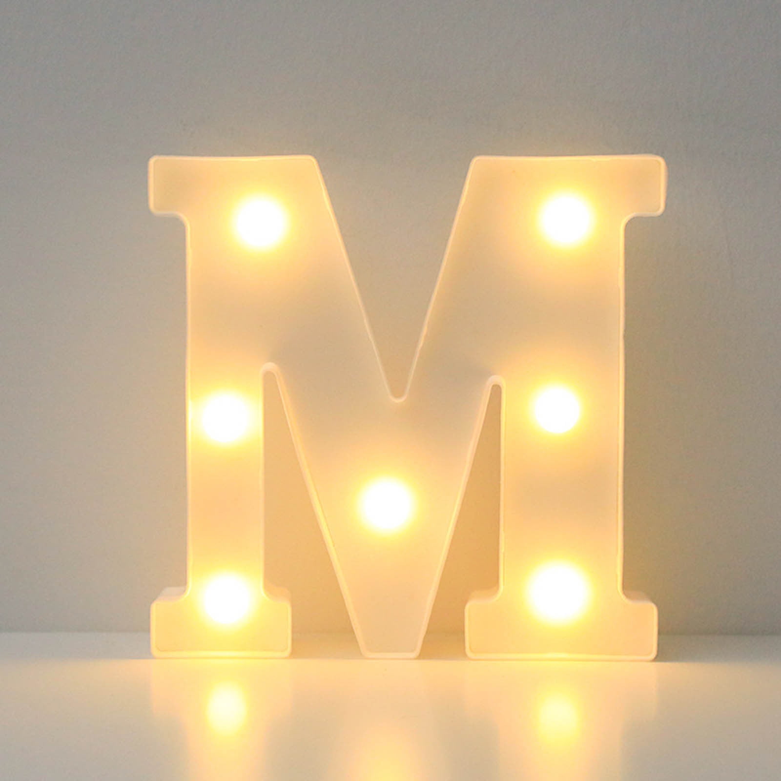 Light Up Letters, LED Marquee Sign 26 Alphabet, Battery Powered for Party Birthday Bar Battery Powered Christmas Decor Letter Lights (Warm White, M)