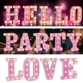 thumbnail image 1 of Light Up Letters Light Up Signs Auto Color Changing Lamp for Party Wedding Events Birthday Bar Home Decoration(N), 1 of 8