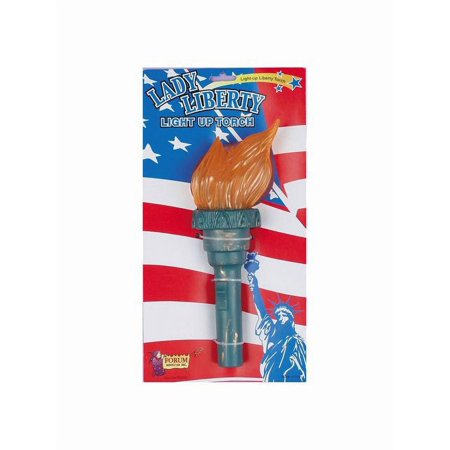 New Patriotic Liberty Island Statue Of Liberty Light Up Torch Costume Accessory