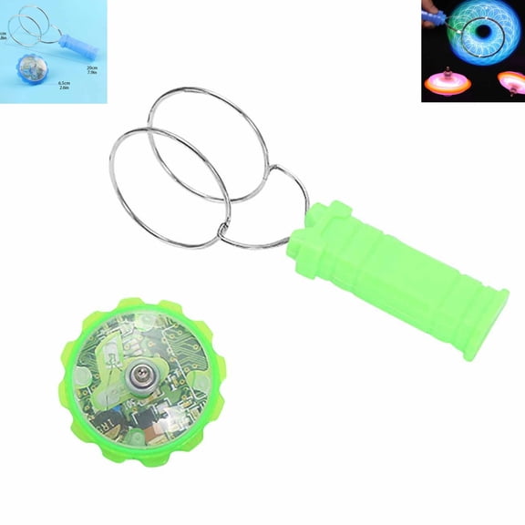 Light‑Up Magnetic Gyro Wheel Toy, Pull‑String Flashing Spinning Gyroscope with Metal Rings, Hand‑operated Spinner Fidget Toy for Party Leisure Games
