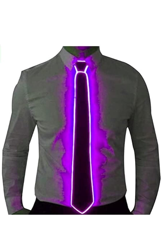 Light Up Neck Tie Glow Light Up Necktie Neon Led Ties LED Light Up Necktie Cool Novelty Neck Tie for Party