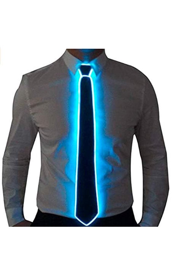Light Up Neck Tie Glow Light Up Necktie Neon Led Ties LED Light Up Necktie Cool Novelty Neck Tie for Party