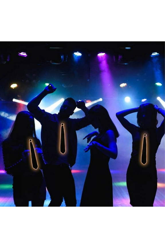Light Up Necktie Neon Led Ties For Halloween Christmas Carnival Party Show Performance Costume Accessory, Halloween Decorations