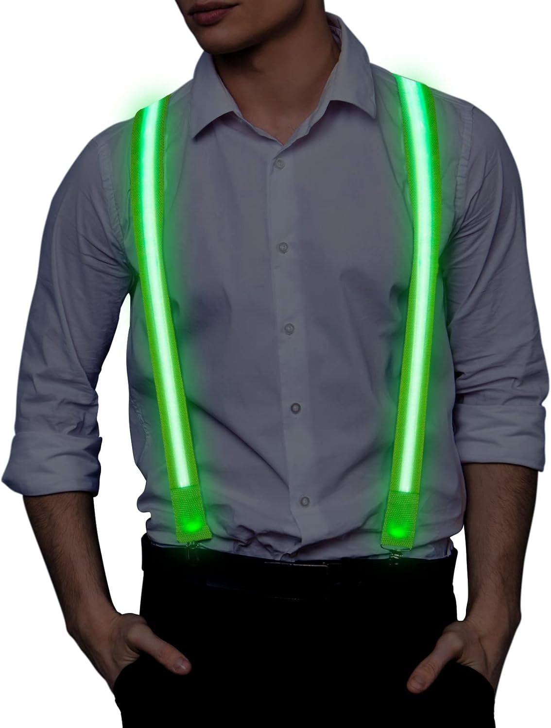 glow in the dark bow tie and suspenders
