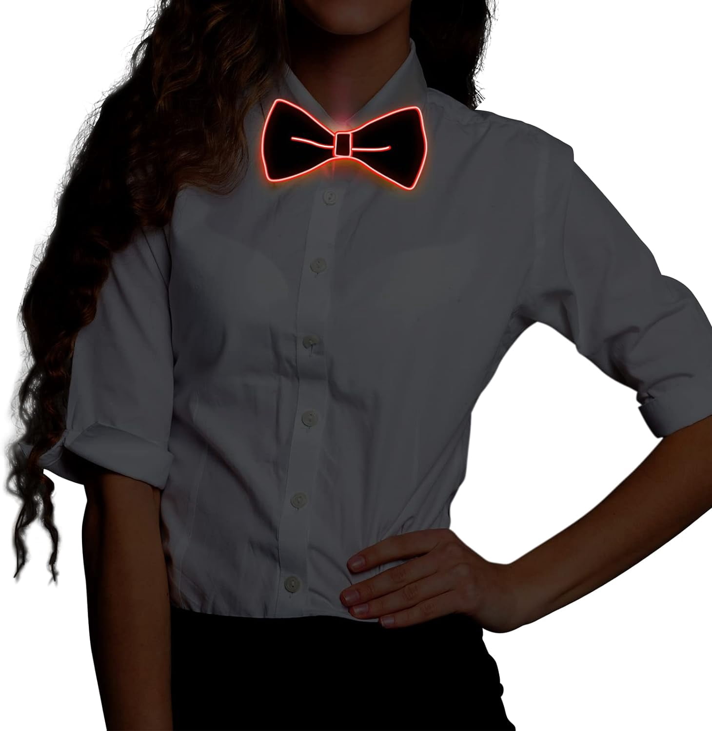 glow in the dark bow tie and suspenders