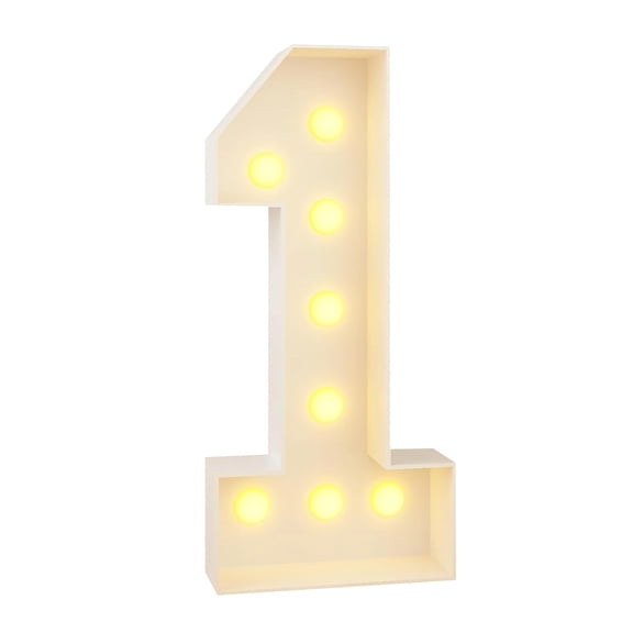 Light Up Number Sign, 36.0Inch Foldable Lockable Led Number 09 For Party Birthday Backdrop Decor, 1 Pack