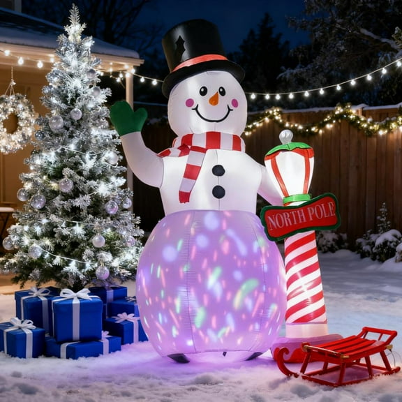 Light-Up Outdoor Holiday Inflatable, Festive Christmas Yard Decor