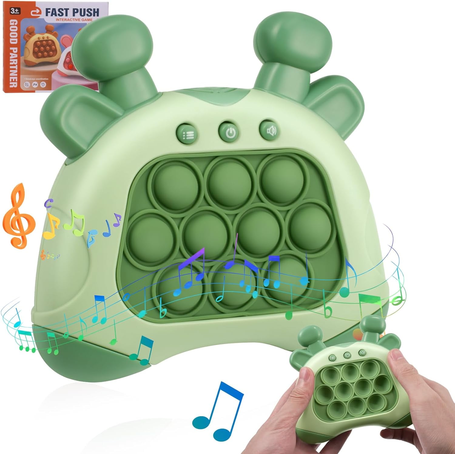 Sensory Fidget Toys for Kids, Light Up Pop It Games Quick Push Pop