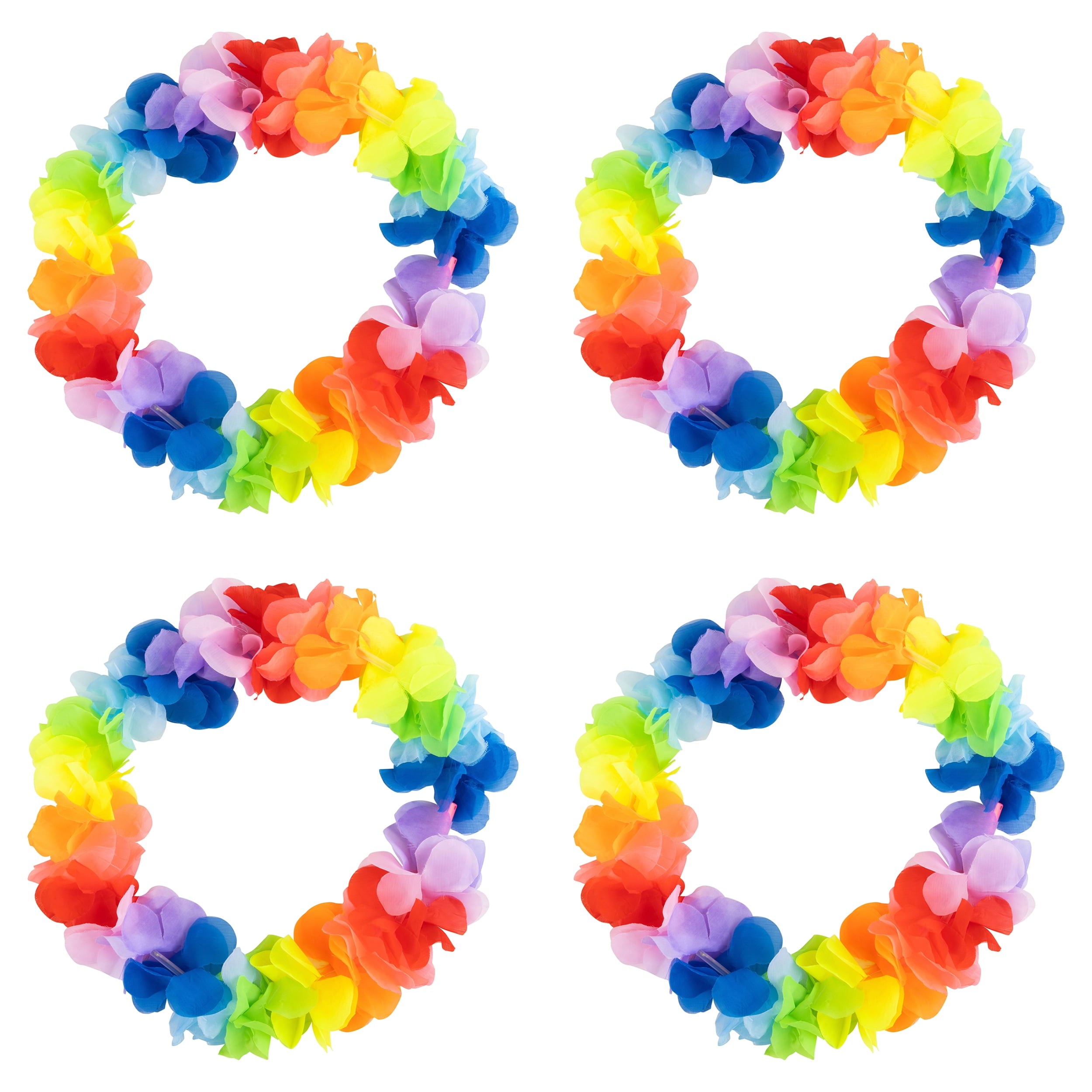 Light Up Rainbow Lei, 4PK