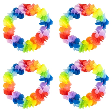 Light Up Rainbow Lei, 4PK