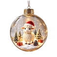 thumbnail image 1 of Light Up Sheep Christmas Ornament, 3.9 Inch Mini Story Ball with Holiday Scene for Tree Window Mantel Seasonal Decor, 1 of 6