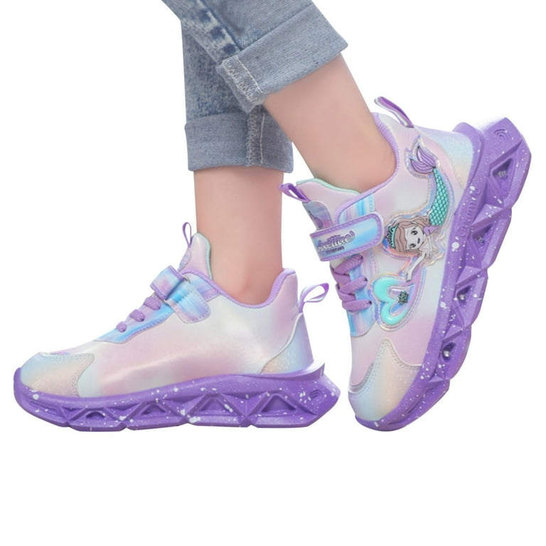 Light Up Shoes For Girls Toddler Children Sports Shoes Breathable