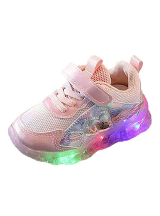 Girls Led Light Up Boots Kids Wedding Party Glitter Sneaker Shoes Xmas  Gifts