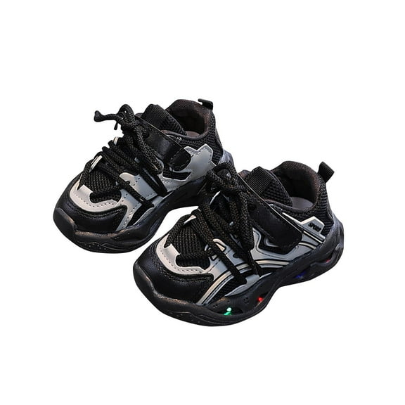 Light Up Shoes for Boys Girls Toddler LED Flashing Sneakers Mesh Breathable Sport Walking Shoes for Kids