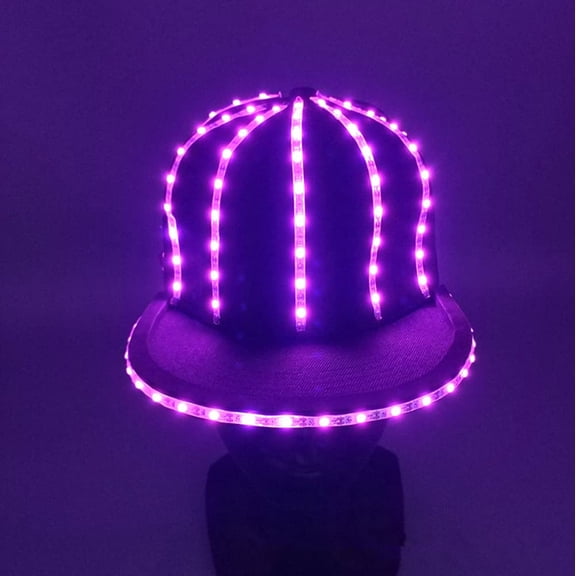 Light Up Snapback Hat, LED Snapback Hat LED Baseball Hat LED Party Hat for Boys & Girls