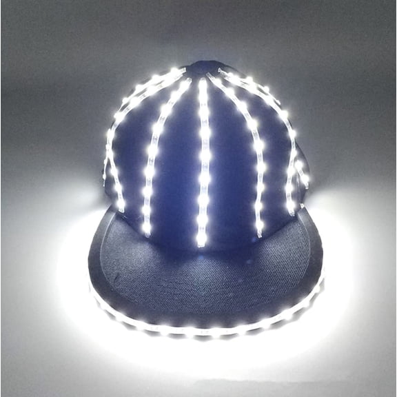 Light Up Snapback Hat, LED Snapback Hat LED Baseball Hat LED Party Hat for Boys & Girls