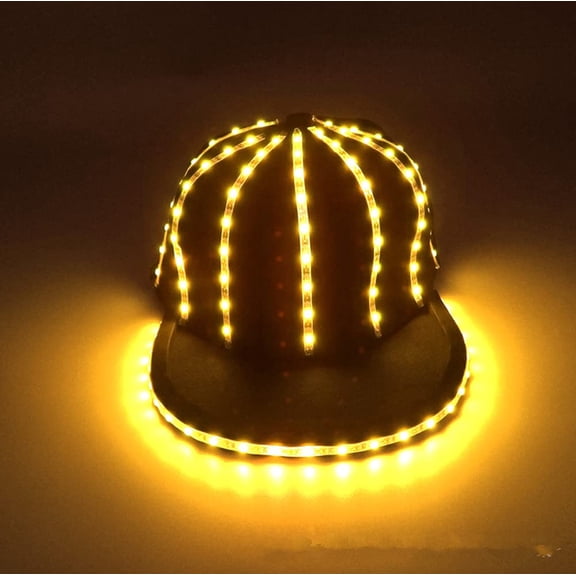 Light Up Snapback Hat, LED Snapback Hat LED Baseball Hat LED Party Hat for Boys & Girls