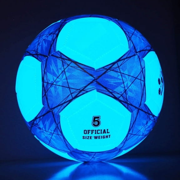 Light Up Soccer Ball Glow in The Dark Soccer Ball Size 3/4/5 with and Pump Ball for Men Youth and Adult Night