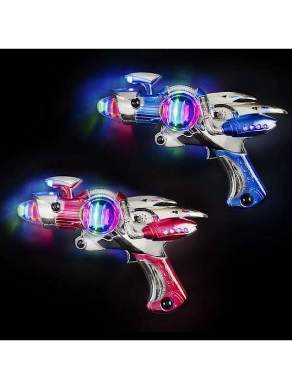 Light Up Spinning Space Blaster 11.5"