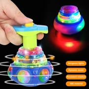 Light Up Spinning Tops Toys, LED Light Up Flashing Music Spinning Tops, Electrical Flashing Tops for Party Birthday Holiday Gift
