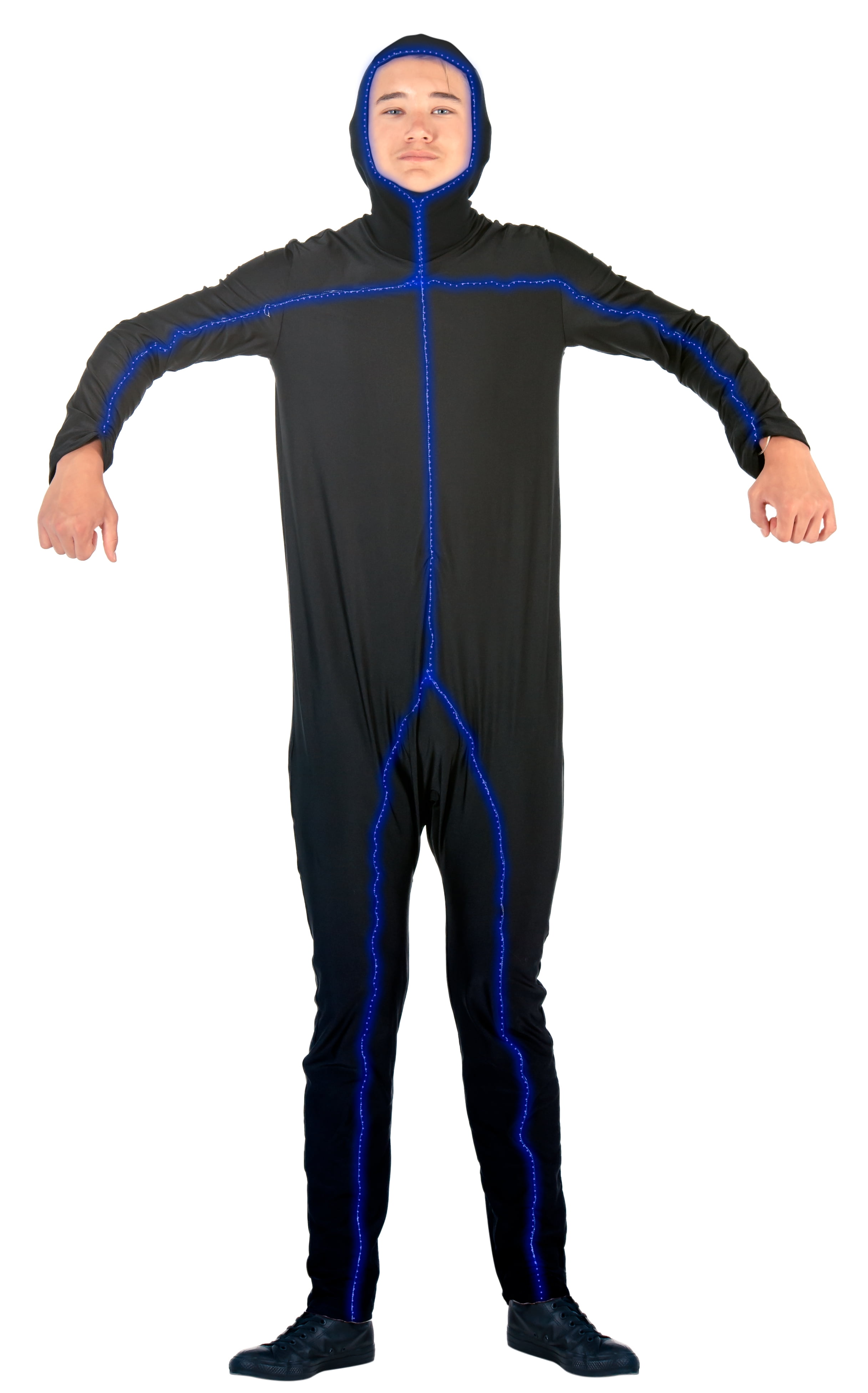 Light Up Stick Figure Bodysuit Costume - Walmart.com