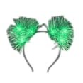 thumbnail image 1 of Light Up Tinsel Fluffy Cat Ears Headband, 1 of 1