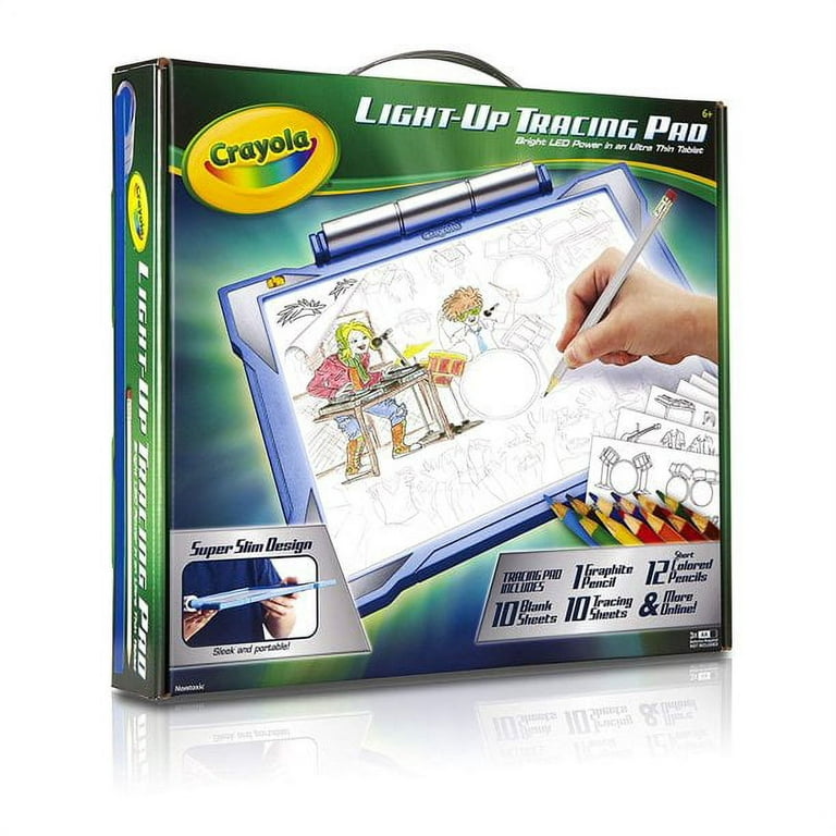Blue Crayola Light Up Tracing Pad for Kids, Ages 6+