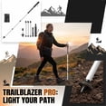 thumbnail image 1 of Light-Up Trekking Poles, Foldable Portable Rechargeable Illuminated Walking Sticks with LED Lights for Night Hiking, 1 of 6