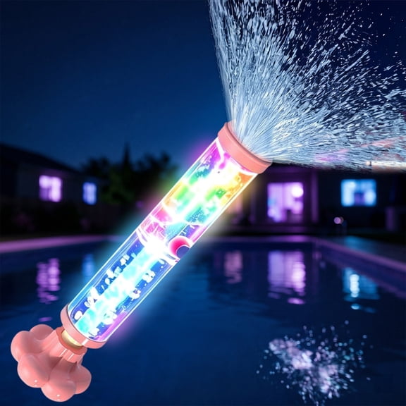 Light Up Water Gun, LED Glowing Water Blaster, for Summer Pool Parties, Backyard Water Fights and Nighttime Outdoor Fun