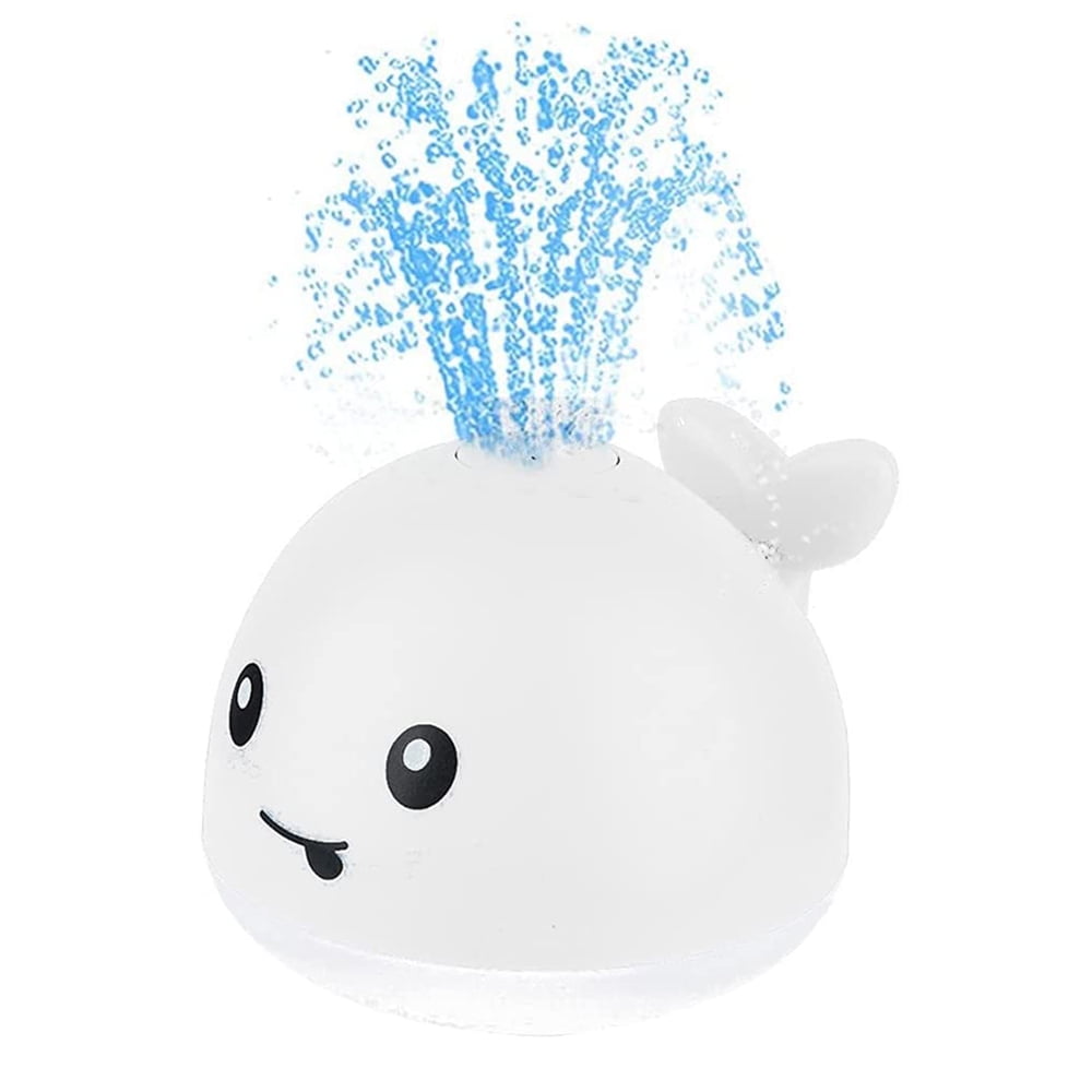 Light Up Whale Bath Toys with LED Spray Water Sprinkler for Toddlers