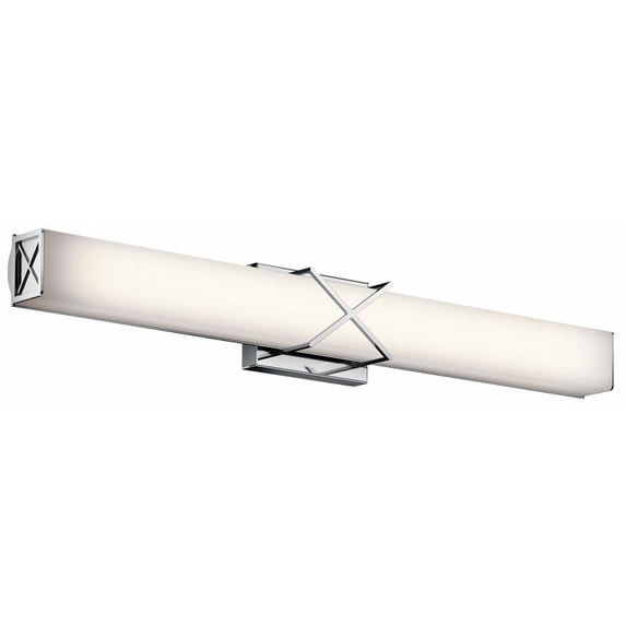 Light Vanity Light Approved for Damp Locations with Contemporary Inspirations 32 inches Wide-Chrome Finish Bailey Street Home 147-Bel-2013982