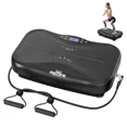 thumbnail image 1 of Light Vibration Plate Exercise Machine Lymphatic Drainage Fitness Machine Vibrating Platform with Loop Bands Remote Control for Whole Body Toning Workout RELIFE REBUILD YOUR LIFE, 1 of 11