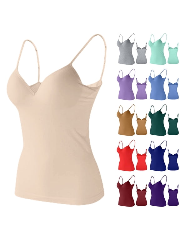 Light Violet Women's Shelf Bra Camisole Tops modal Summer Square Neck Sleeveless Shirts Fitted Basic Casual Tops Tank Top Women 6XL