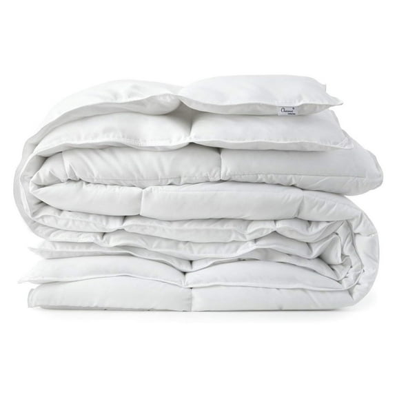 Light Warmth White Down Alternative Comforter Duvet Insert, Oversized King Size