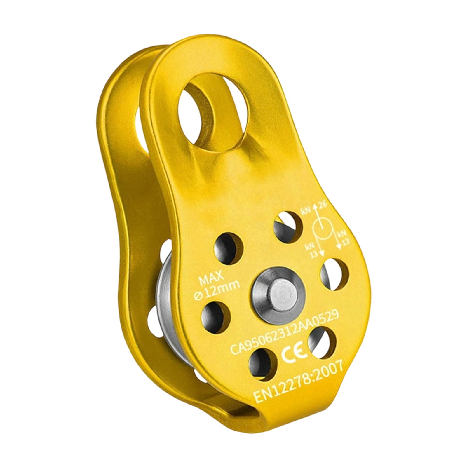 Light Weight 26KN Aluminum Alloy Mountaineering Pulley Climbing Pulley ...